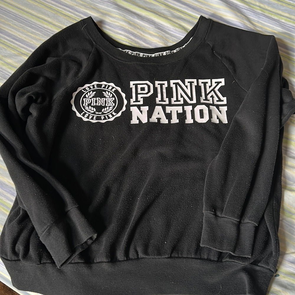 Ladies size Large PINK sweatshirt.